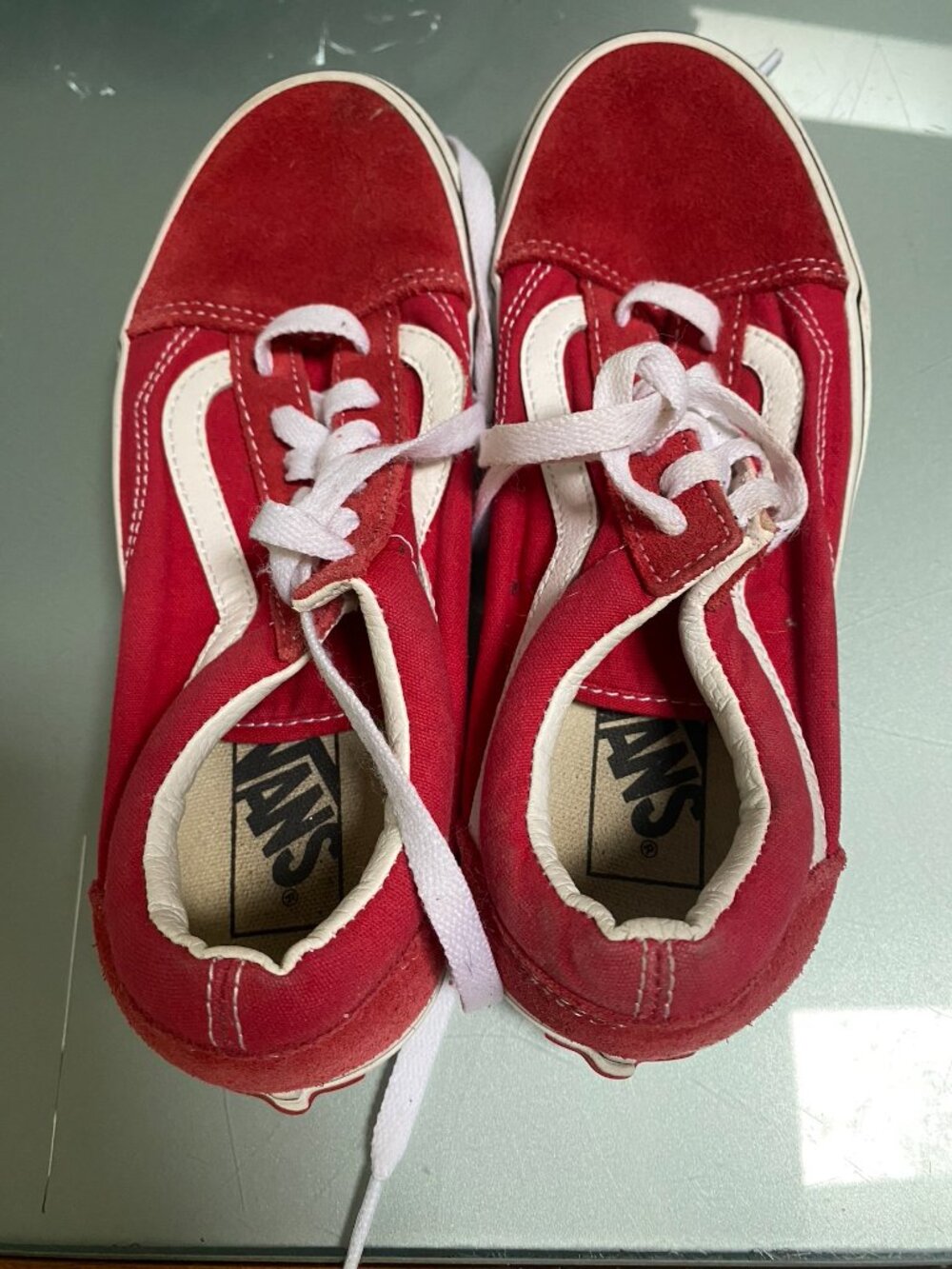 VANS Old Skool Racing Red Sneakers - Picture 2 of 4